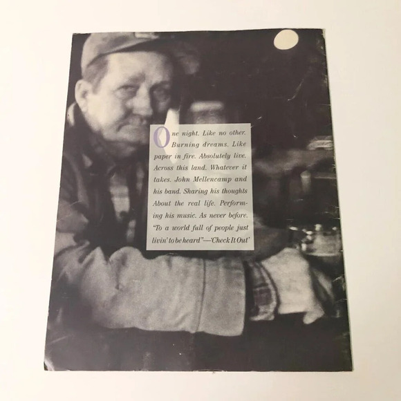 1988 John Cougar Mellencamp Lonesome Jubilee Tour Book Program - Picture 4 of 16